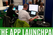 Fotka našeho týmu během programování na soutěži Appathon TV Connect 2016