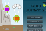 Snímek obrazovky hry Droid jumping (Mobil)