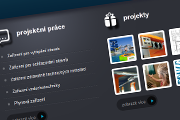 Snímek webových stránek PM projekce