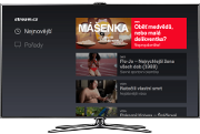 Snímek obrazovky aplikace Stream.cz (Smart TV)